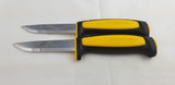 2 Pc Lot Mora Morakniv Basic 511 Yellow/Black Carbon Steel Survival Knife 01654