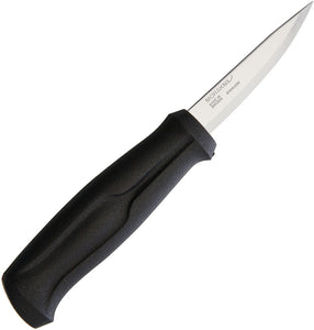 Mora Wood Carving Basic Satin Drop Point Fixed Blade Knife + Sheath 01745