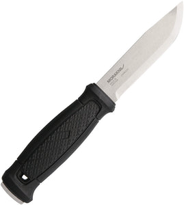 Mora Black Garberg 14C28N Sandvik Stainless Drop Point Fixed Blade Knife w/ Sheath 01749