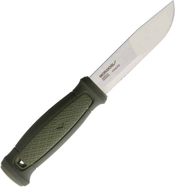 Mora Kansbol Green Basic Fixed Blade Knife w/ OD Green Sheath 01751