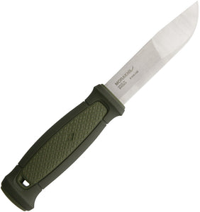 Mora Morakniv Kansbol Green Fixed Blade Knife w/ OD Green Multi-Mount Sheath 01753