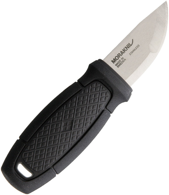 Mora Eldris Fixed Blade Knife Black Polymer 12C27 Clip Pt w/ Sheath 01755