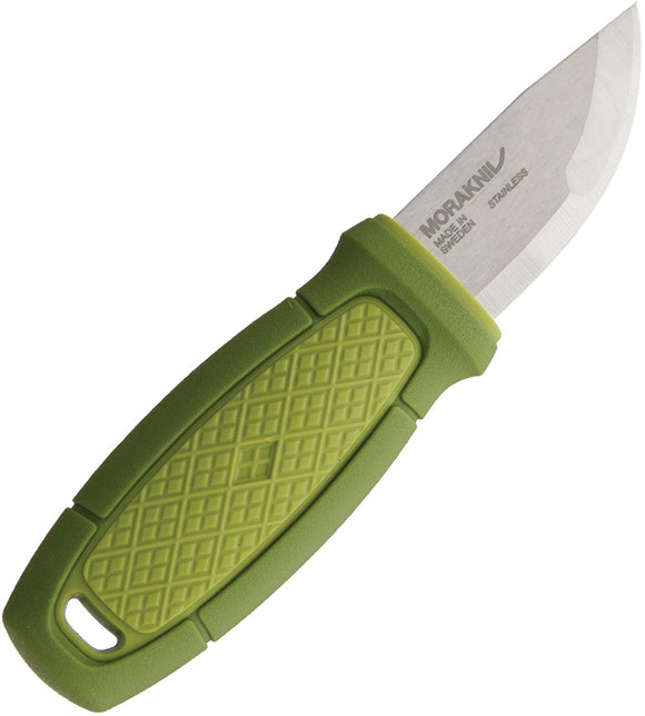 Mora Eldris Kit Fixed Blade Knife Green Polymer 12C27 Clip Pt w/ Sheath 01783