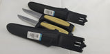 2 Pc Lot Mora Morakniv Basic 511 Tan/Black Carbon Steel Survival Knife 02208
