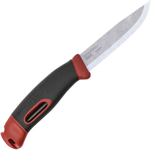 Mora Companion Spark Red & Black Handle Fixed Blade Knife 02396
