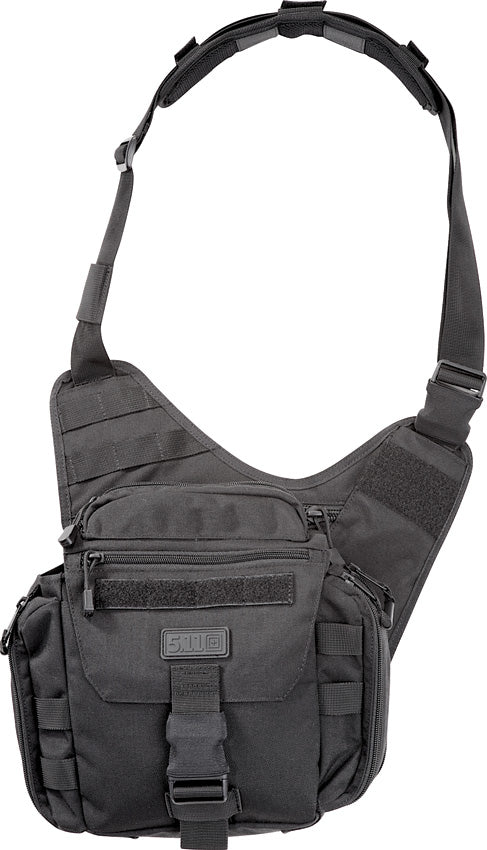 5.11 Tactical PUSH Practical Utility Shoulder Hold-All Outdoor 6L Capacity Black Pack 56037BK