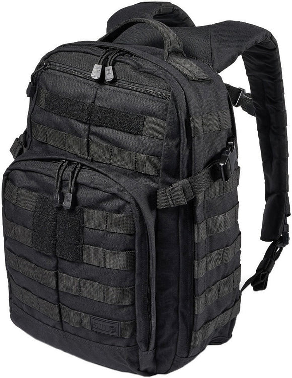 5.11 Tactical Rush12 2.0 Black 24 Liter Capacity Survival Backpack 5656119