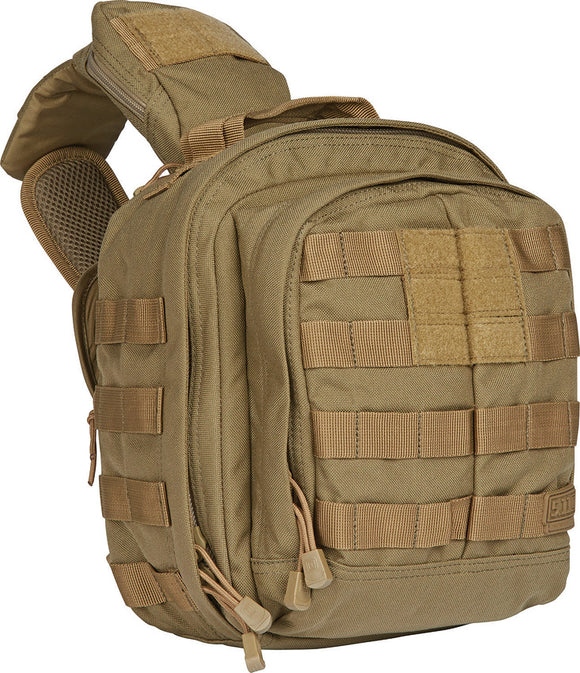 5.11 Tactical Rush MOAB 6 Sandstone Tan Military Hiking Slingpack Bag 56963328