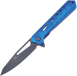 Frost Cutlery Linerlock A/O Blue Aluminum Folding 3Cr13 Pocket Knife TX57BL