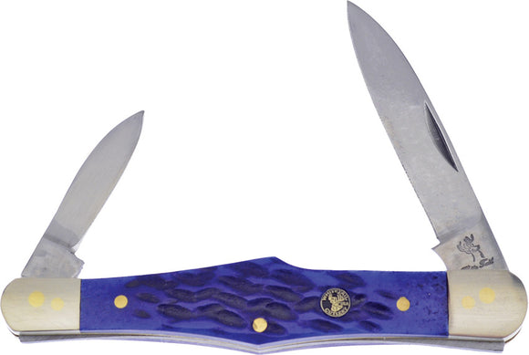 Frost Cutlery Blue Pick Bone Whittler Stainless Folding Pocket Knife 382BLPB