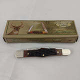 Frost Cutlery Whitetail Country Whittler Bone Folding Stainless Knife WT382RMS