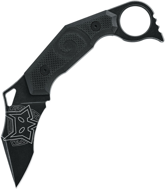 Fox Karambit Black G10 Bohler N690 Stainless Fixed Blade Knife w/ Sheath 651