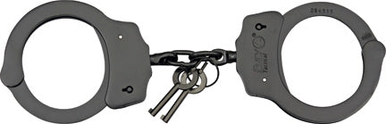 Fury Tactical Handcuffs Chain Black Finish Steel Locking 15912