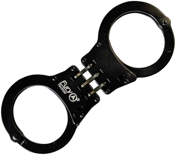 Fury Handcuffs Hinged Black Matte Stainless Military Specs 15949
