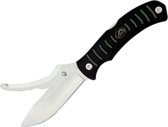 Outdoor Edge Black/Green Flip n Zip Double Blade Folding Knife