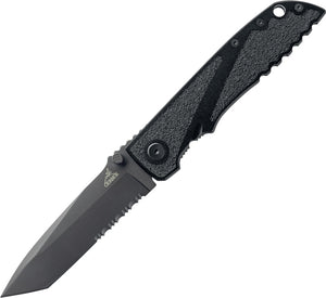 Gerber Icon Linerlock Tanto Serrated 7Cr17MoV Black Folding Knife 0372