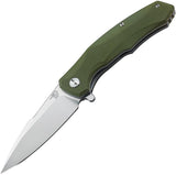 Bestech Warwolf G10 Linerlock OD Green D2 Tool Steel Folding Blade Knife