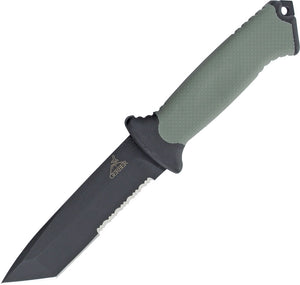 Gerber Prodigy Tanto Combat Fixed Blade Serrated Green/Black 9.5" Knife 0558