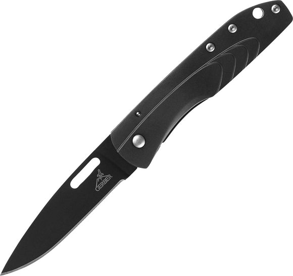 Gerber STL Strong Thin Light Black Framelock Stainless Folding Pocket Knife 0716