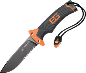 Gerber Bear Grylls Ultimate Survival 10" Serrated Fixed Blade Knife W/ Emergency Tools 0751