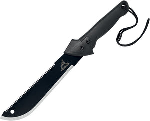 Gerber Gator Machete Jr 18.5" High Carbon Black Oxide Sawback Fixed Blade  0759