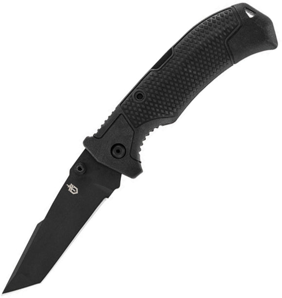 Gerber Edict Lockback Tanto 154CM Black Folding Knife 1020