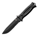 Gerber 9.75" Strongarm Stainless Partially Serrated Black Fixed Knife 1060