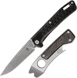 Gerber Zilch & Chonk Black GFN Folding Stainless Steel 2 Pocket Knife Combo 1065809