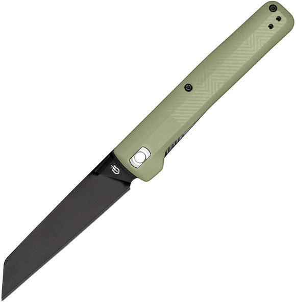 Gerber Pledge Linerlock Green GFN Folding 7Cr17MoV Reverse Tanto Pocket Knife 1067524