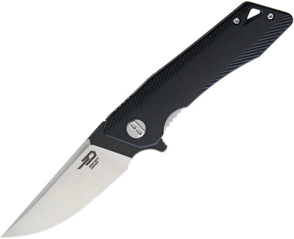 Bestech Knives Thorn Linerlock Steel Folding Blade Black G10 Handle Knife