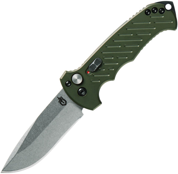 Gerber Automatic 06 10th Anniversary Knife Green Aluminum CPM-S30V Drop Pt Blade 1263