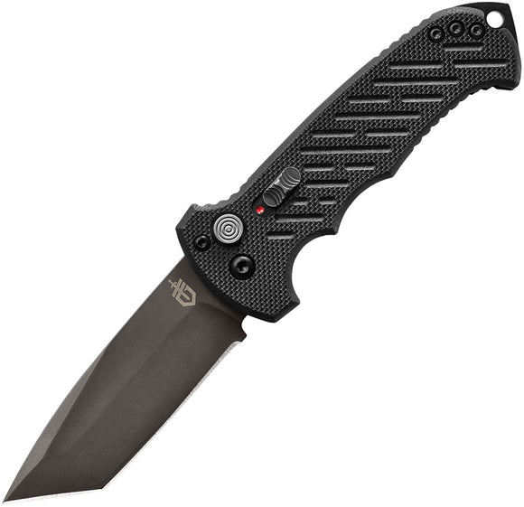 Gerber Automatic 06  Knife Button Lock Black G10  CPM-S30V Stainless Tanto Blade 1296