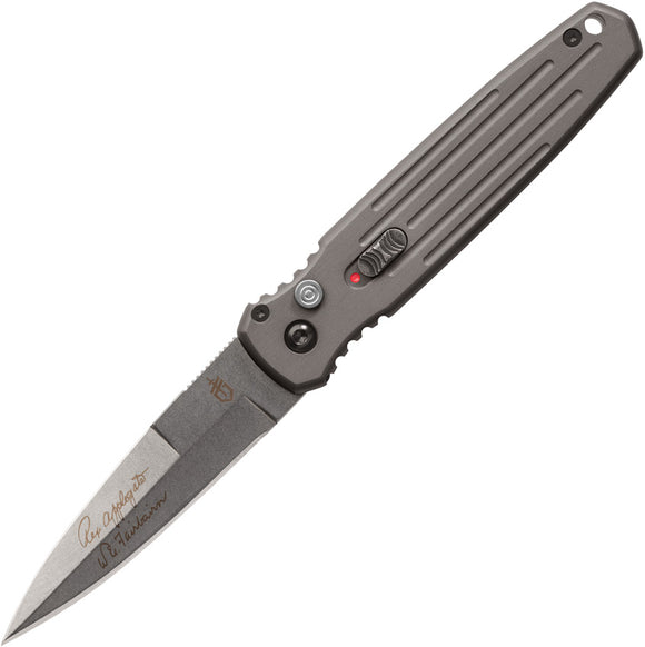 Gerber Automatic Covert Knife Button Lock Gray Aluminum CPM-S30V 1307