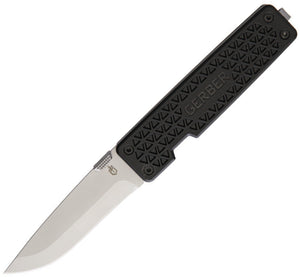Gerber Pocket Square Linerlock GRN Black Folding Pocket Knife 1362
