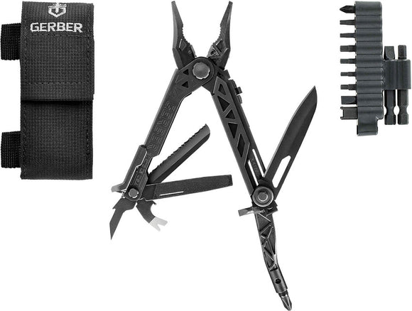 Gerber Black Center Drive Weapons Maintenance Bit Multi-Tool Set w/ Berry Belt Sheath 1427