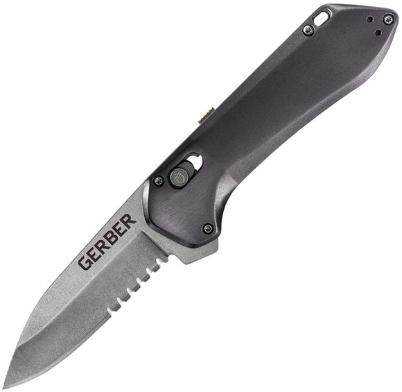 Gerber Highbrow Pivot Lock A/O Gray Assited Folding Knife 1519
