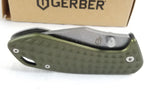 Gerber Kettlebell Framelock Green Stainless Folding Knife 1521