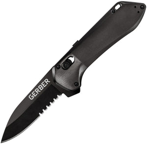 Gerber Highbrow Pivot Lock A/O Black Assisted Folding Knife 1525