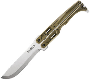 Gerber Doubledown QuadLock Folding Machete Knife Green (6.8" blade) G1533
