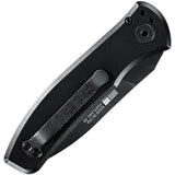 Gerber Automatic Empower Knife Plunge Lock Black Aluminum Serrated S30V Blade 1636