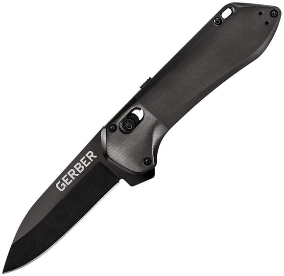 Gerber Highbrow Compact Pivot Lock A/O Spring Assisted Knife Black (2.8