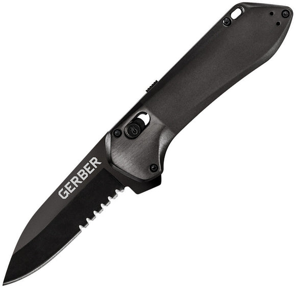 Gerber Highbrow Compact Pivot Lock A/O Spring Assited Knife Black (2.8