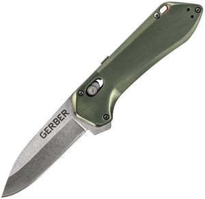 Gerber Highbrow Compact Pivot Lock A/O Spring Assisted Knife Green (2.8" blade) G1672