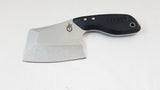 Gerber Tri-Tip Mini Cleaver Black Fixed Blade Knife w/ Sheath 1693  -On Sale