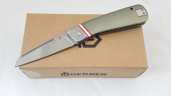 Gerber Straightlace Green Slip Joint Folding Pocket Knife 1698