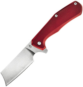 Gerber Asada Red Cleaver Style Flipper Framelock Folding Knife 1805