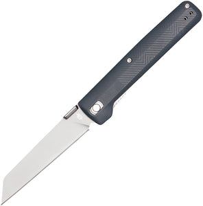 Gerber Pledge Blue-Gray Nylon Handle Liner lock Folding Knife 1884