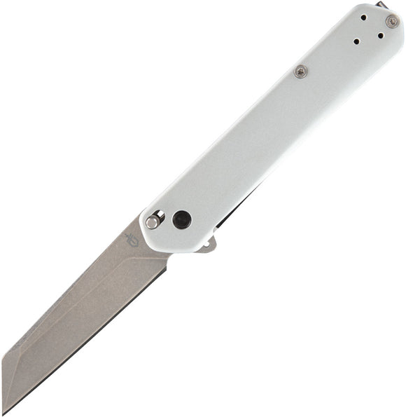Gerber Spire Linerlock A/O Gray Aluminum Folding 440A Reverse Tanto Pocket Knife 1915