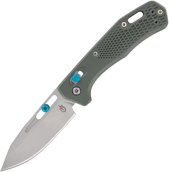 Gerber Assert Pivot Lock Green Textured Folding S30V Drop Pt Pocket Knife 1920