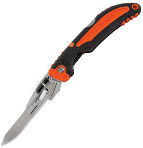 Gerber Vital Lockback Black/Orange W/ Exchange A Blade & Replacements 2736